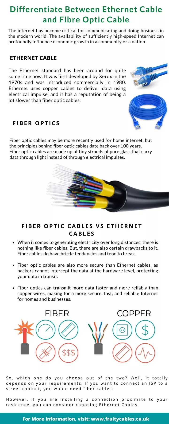 differentiate between ethernet cable and fibre