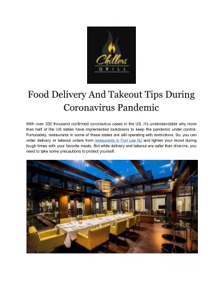 Food Delivery And Takeout Tips During Coronavirus Pandemic