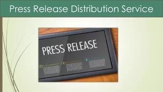 press release distribution service