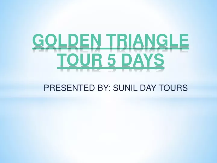 golden triangle tour 5 days