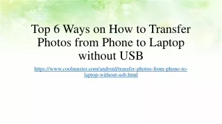 top 6 ways on how to transfer photos from phone to laptop without usb