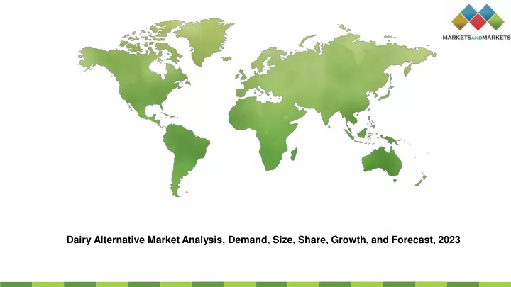 dairy alternative market analysis demand size