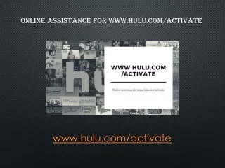 online assistance for www hulu com activate