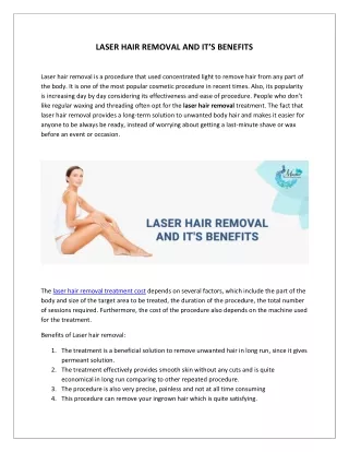 Laser Hair Removal in Ahmedabad | Laser Hair Removal Clinic
