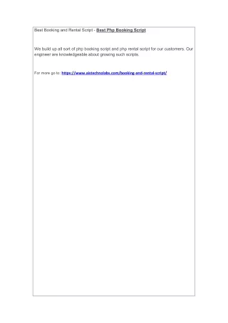 best booking and rental script best php booking