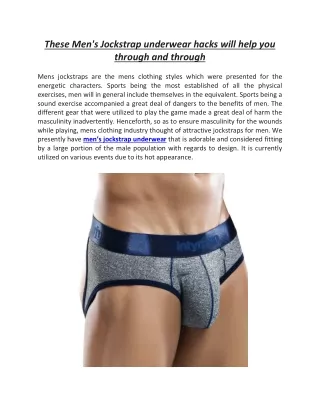 these men s jockstrap underwear hacks will help