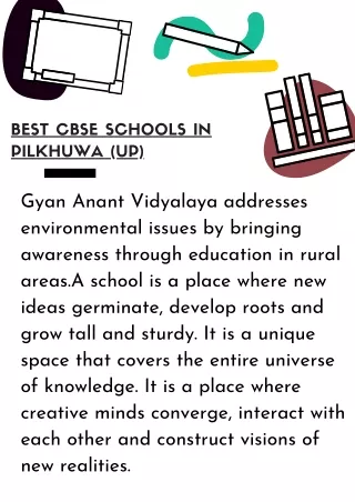Best CBSE Schools in Pilkhuwa - Gyan Anant Vidyalaya (GAV)