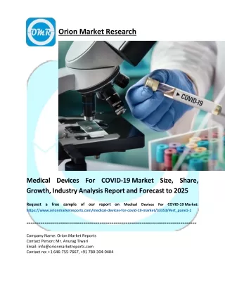 Medical Devices For COVID-19 Market pdf