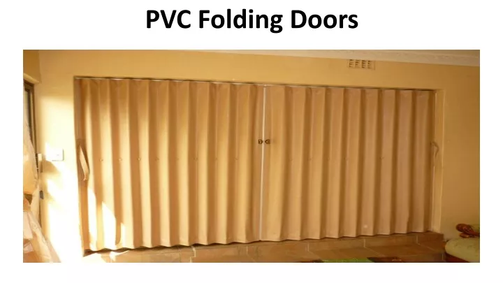 pvc folding doors