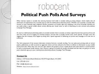 political push polls and surveys