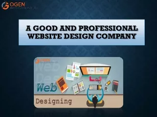 A Good and Professional Website Design Company