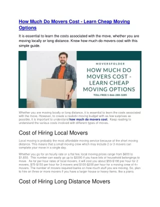 how much do movers cost learn cheap moving options