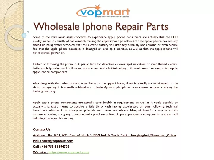 wholesale iphone repair parts