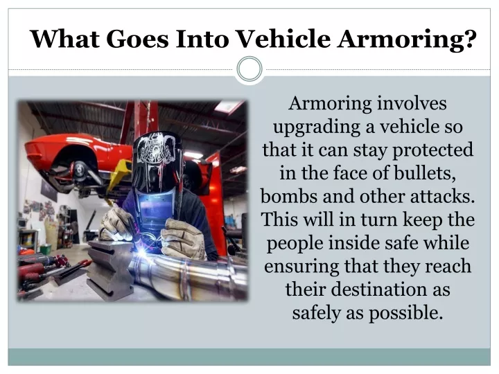what goes into vehicle armoring