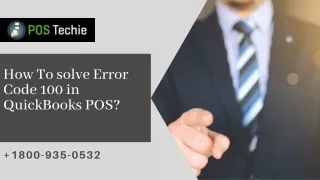 How To solve Error Code 100 in QuickBooks POS