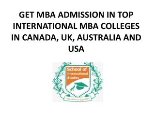 Best International MBA Colleges In Punjab
