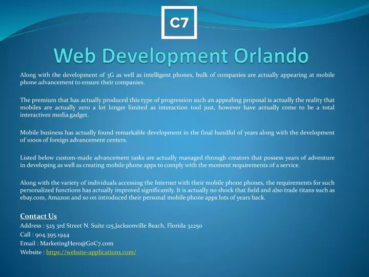 web development orlando