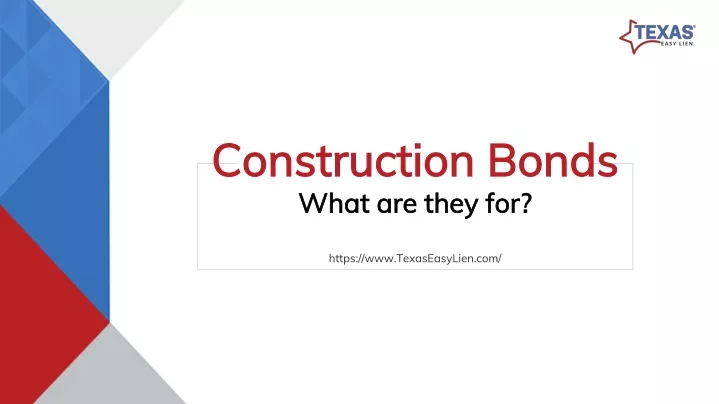 construction bonds what are they for https