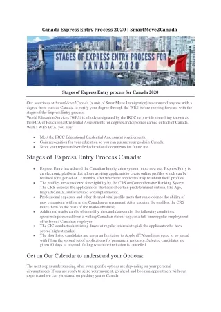 canada express entry process 2020 smartmove2canada