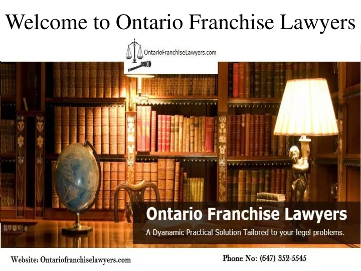 welcome to ontario franchise lawyers