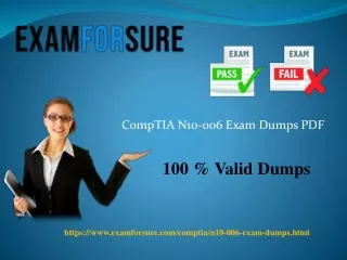 CompTIA N10-006 dumps pdf 100% pass guarantee on CompTIA exam