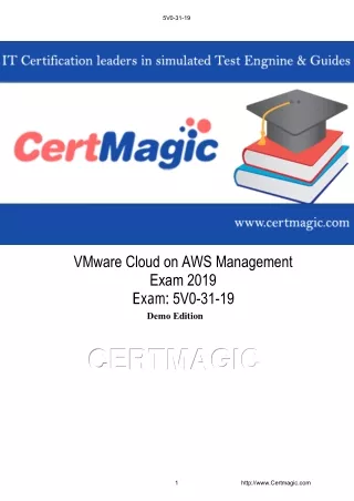 VMware Cloud on AWS Management 2019 5V0-31-19 Exam Questions