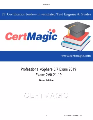 VMware Professional vSphere 6.7 2019 2V0-21-19 Exam Questions