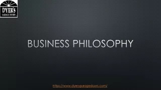 business philosophy