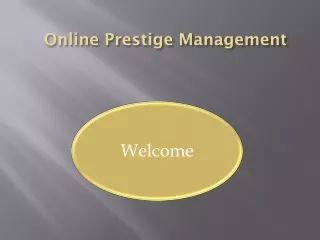 online prestige management