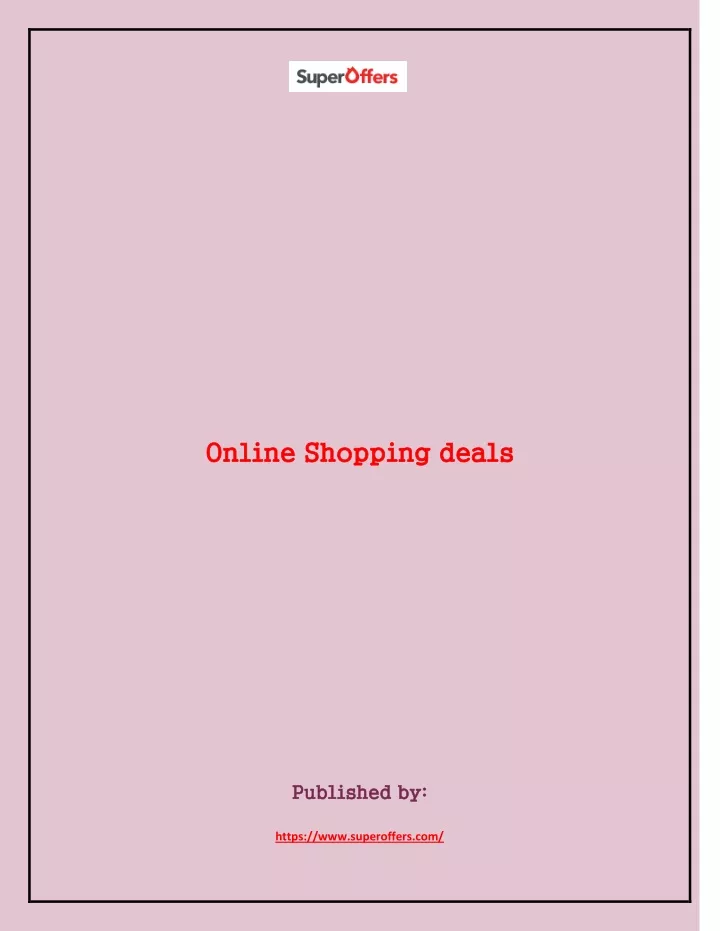 online shopping deals online shopping deals