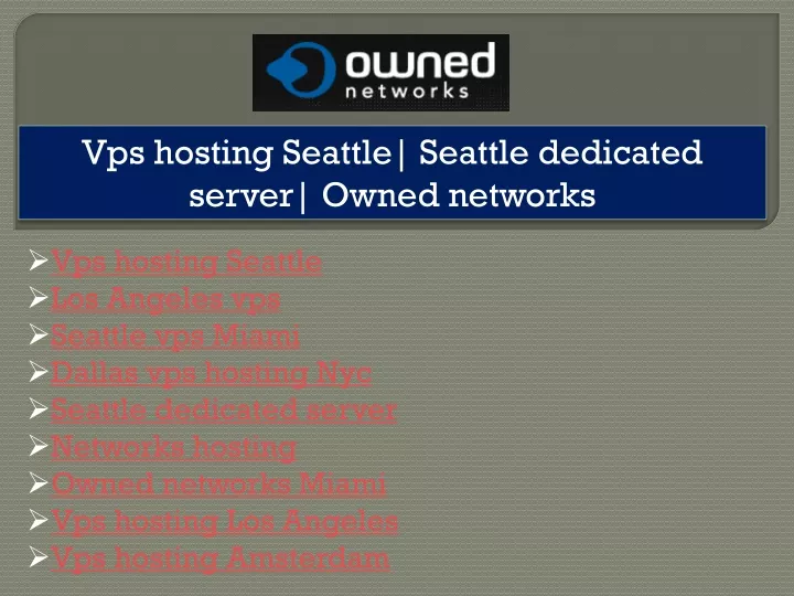 vps hosting seattle seattle dedicated server