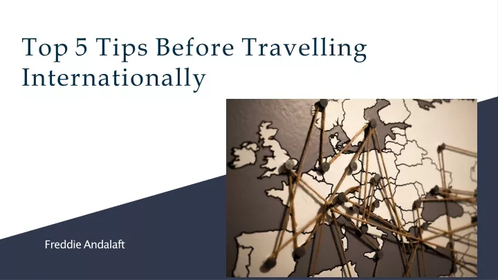 top 5 tips before travelling internationally