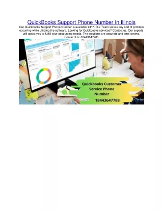 quickbooks support phone number in illinois