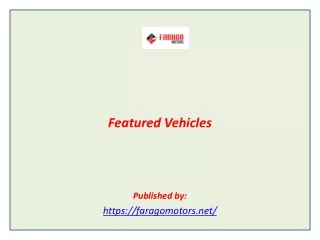 Featured Vehicles