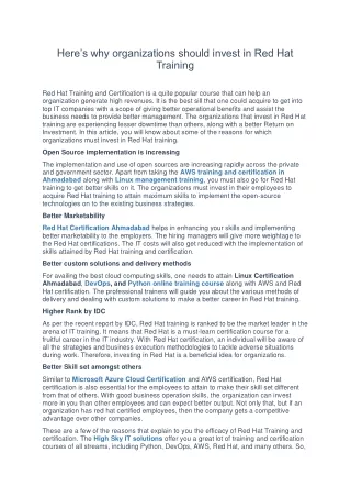 here s why organizations should invest
