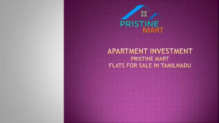 apartment investment pristine mart flats for sale in tamilnadu