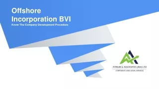 Offshore Incorporation BVI