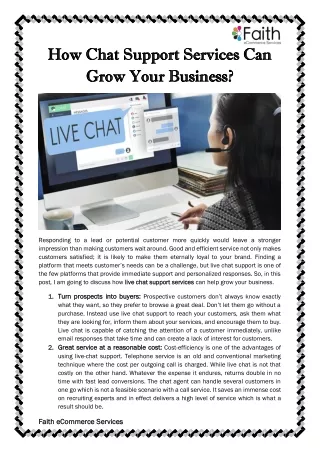 how how chat support services can chat support