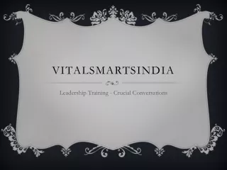 Vitalsmarts- Skill Development Training