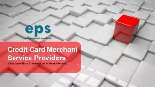 Credit Card Merchant Service Providers