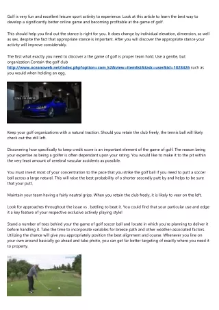 golf is very fun and excellent leisure sport