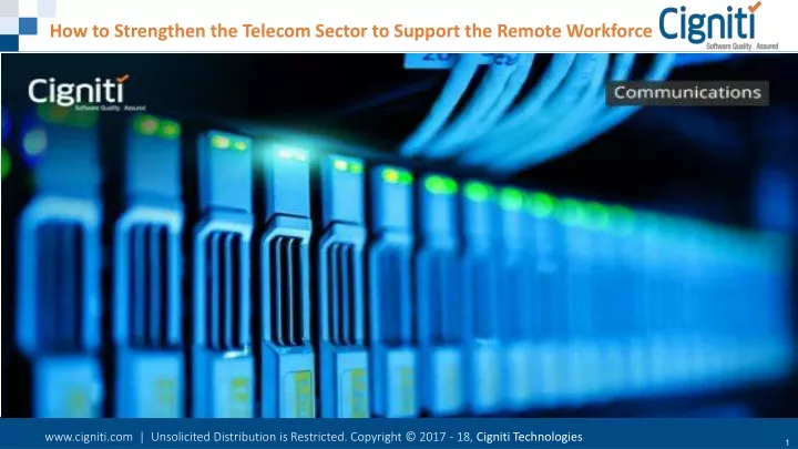 how to strengthen the telecom sector to support