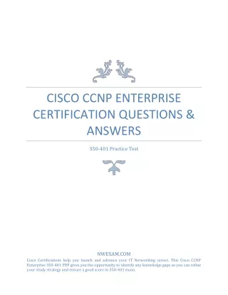 cisco ccnp enterprise certification questions