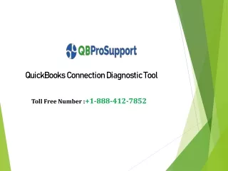 QuickBooks connection diagnostic tool