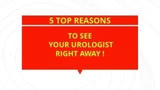 Urology reasons