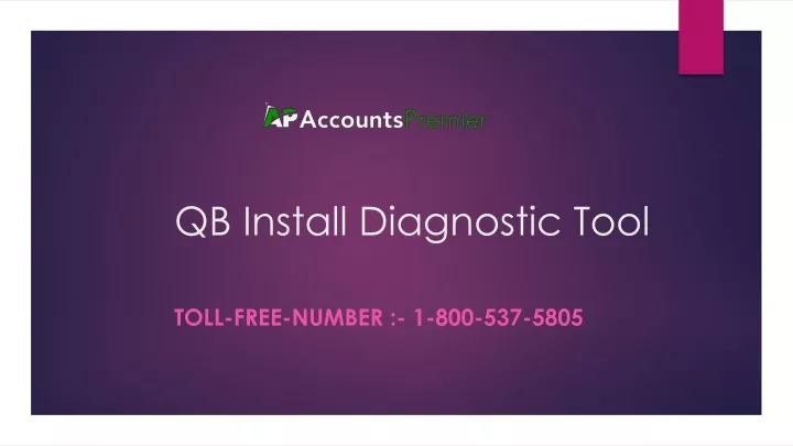 qb install diagnostic tool