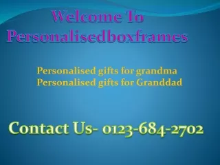 Personalised gifts for Granddad and Grandma