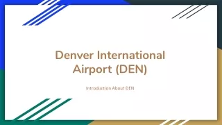 Reserve Cheap Flights To DEN | Denver Airport - FareCopy.com