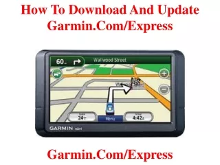 how to download and update garmin com express