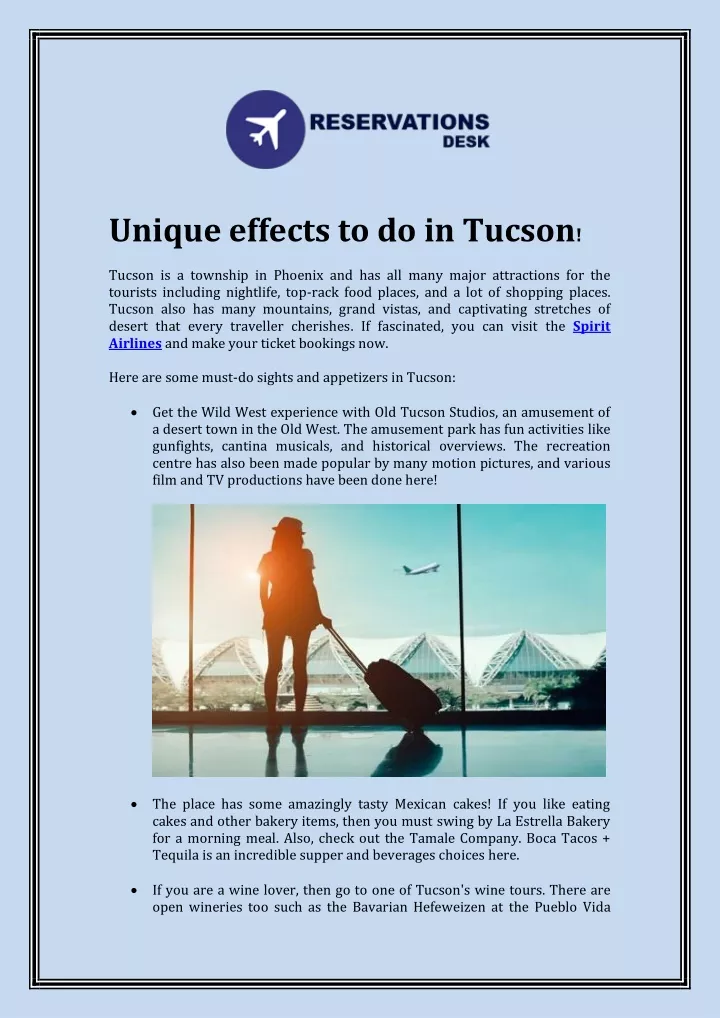unique effects to do in tucson tucson